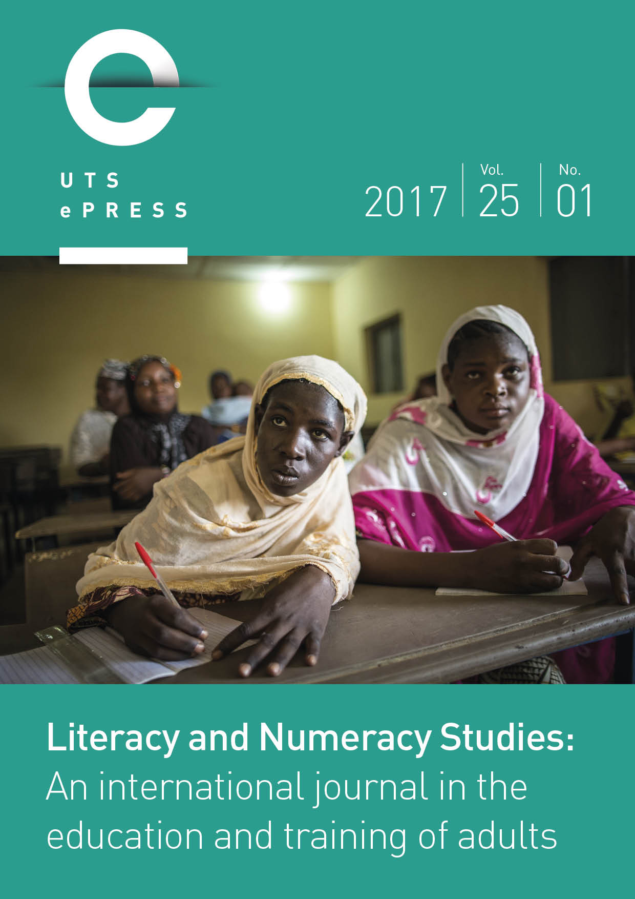 Literacy and Numeracy Studies cover: Volume 25, Issue 1 (2017).